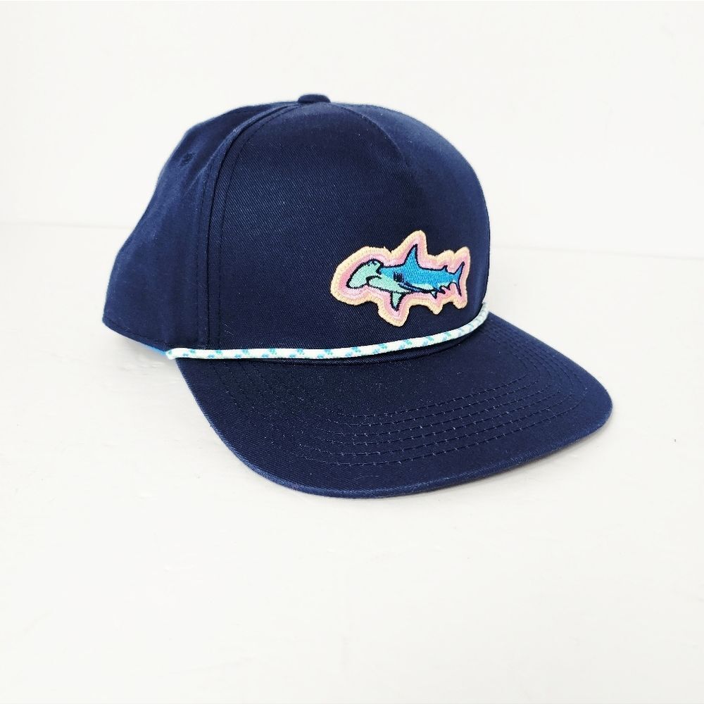 Chubbies The Shark Nylon Cord Hat Navy Blue New